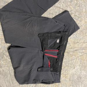 Van Heusen Flex mens work straight 32x30 slacks pants grey light ware